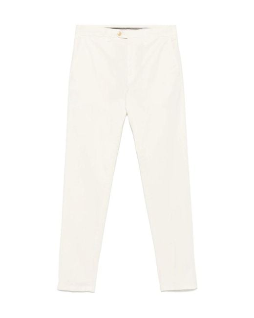Canali White Belt Loops Slacks for men