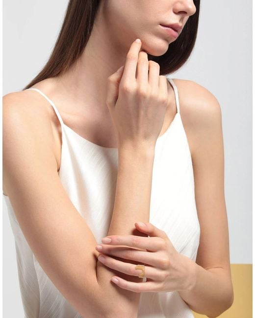Chloé Metallic Minimalist Buckle-Free Metal Ring