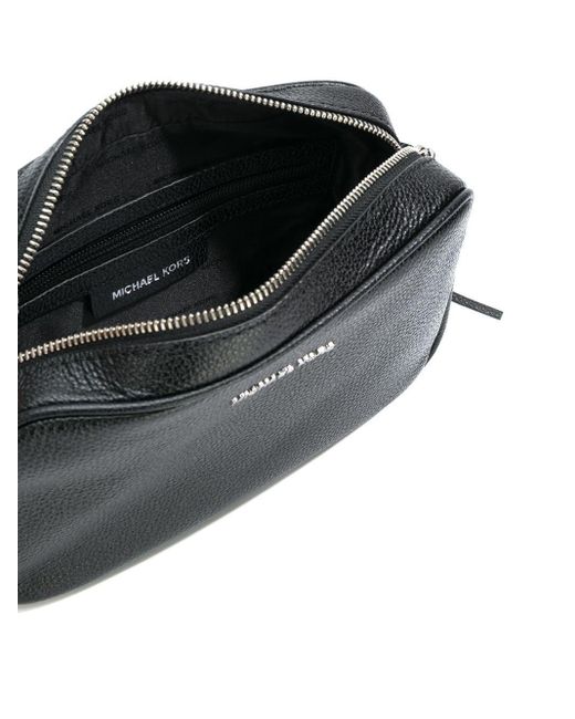 MICHAEL Michael Kors Black Ginny Logo Plaque Crossbody Bag