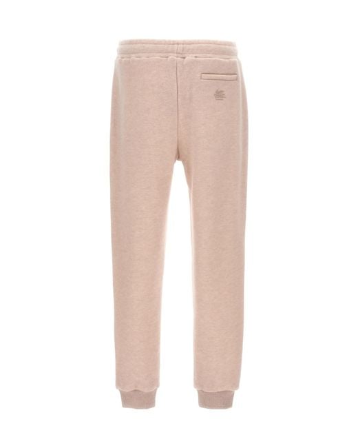 Etro Natural Pegaso Embroidered Jogging Trousers for men