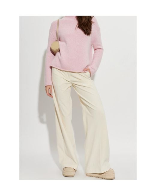 Lisa Yang Pink Nariel Ribbed Knitted Sweater
