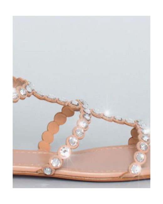 Aquazzura Multicolor Tequila Embellished Sandals