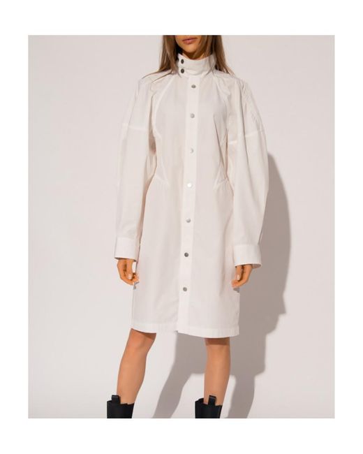 Bottega Veneta White Long Sleeved Shirt Dress