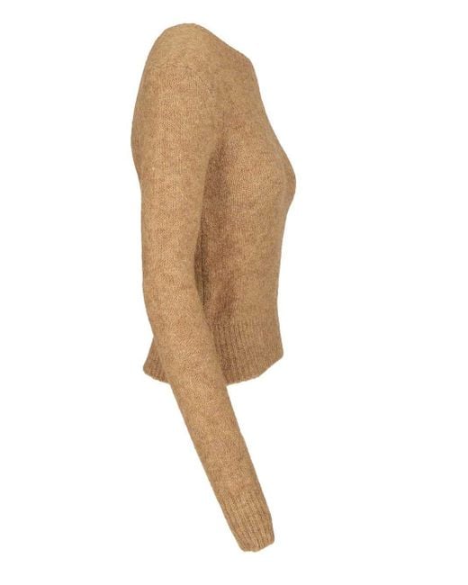 AMI Natural Round-Neck Sweater