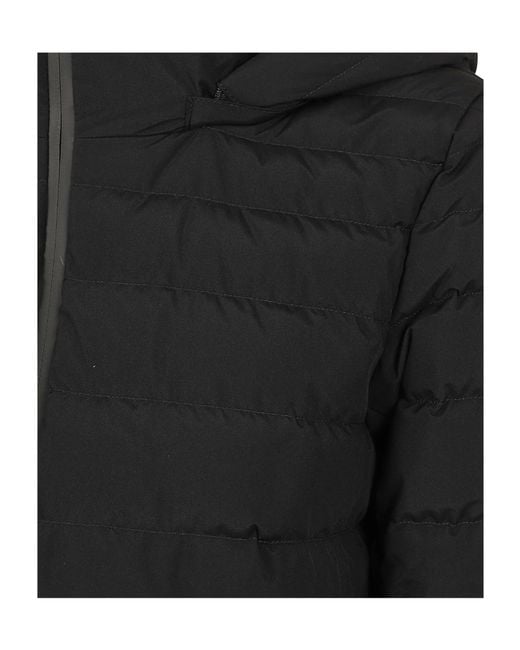Herno Black Hooded Quilted Down Jacket