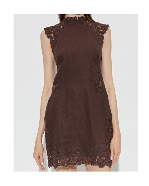 Cult Gaia Brown Sleeveless Dress