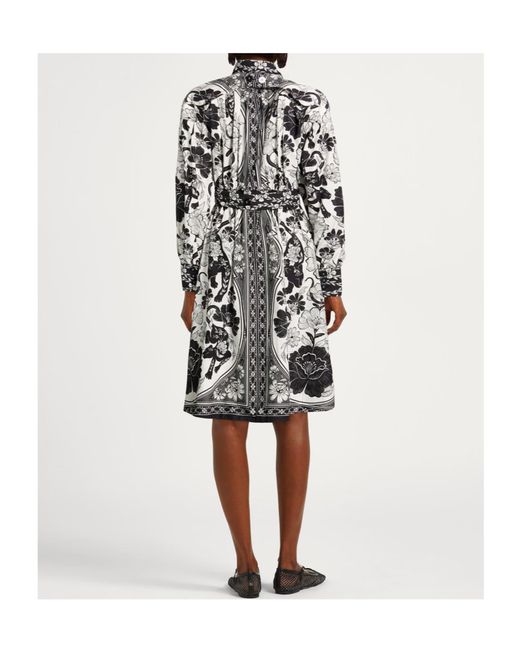 Farm Rio White Long-Sleeved Dress