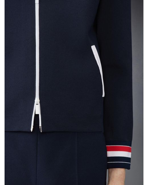 Thom Browne Blue Rwb-Stripe Bomber Jacket for men