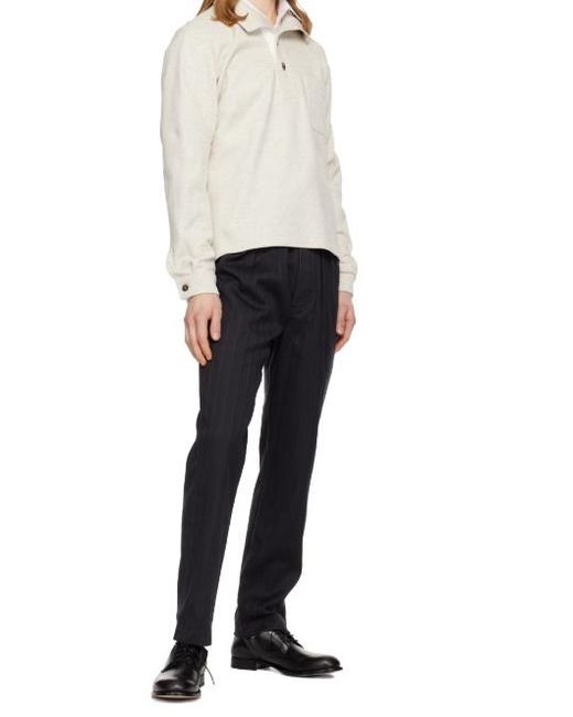 Tom Ford White Knitted Sweatshirt for men