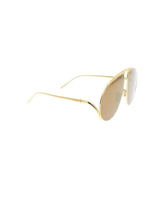 Loewe Black Hillock Aviator Frame Sunglasses