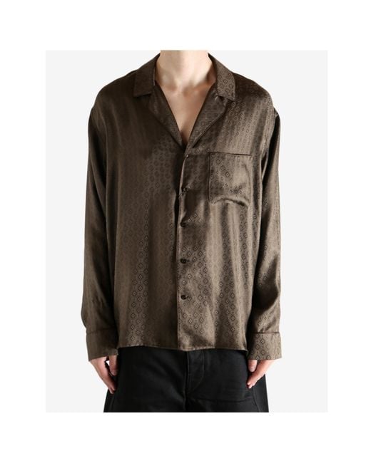 Saint Laurent Brown Long Sleeve Shirt for men