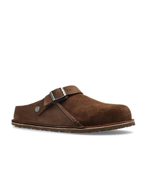 Birkenstock Brown Round-Toe Slippers for men