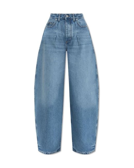 Jacquemus Blue The Ovalo De-Nîmes Curved Leg Jeans
