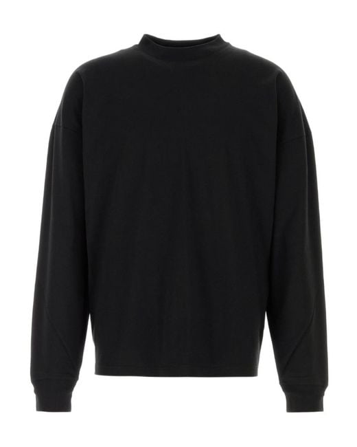 The Row Black Long-Sleeved T-Shirt for men