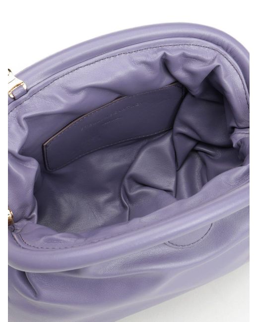 Stella McCartney Purple Falabella Padded Soft Clutch Bag