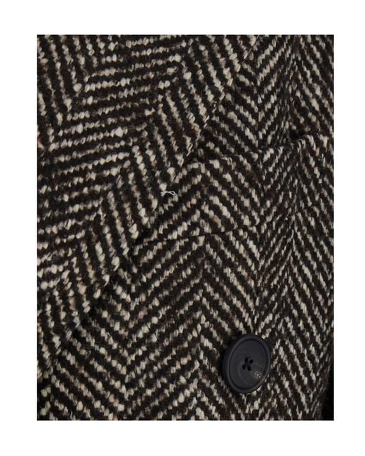 Tagliatore Black Long-Sleeved Coat