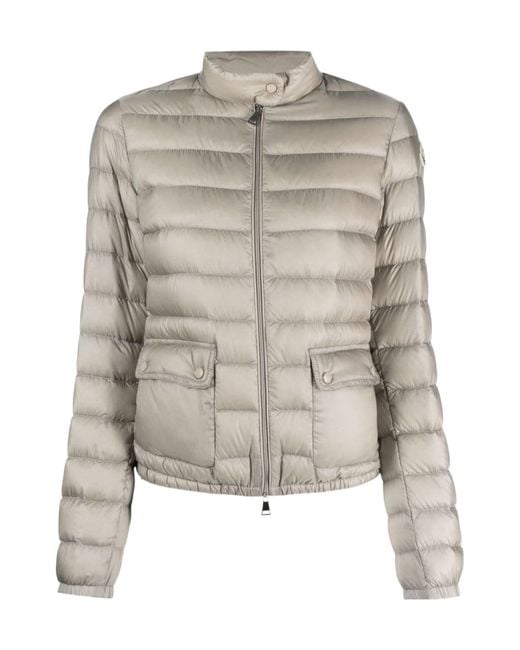 Moncler Gray Long Sleeve Down Jacket