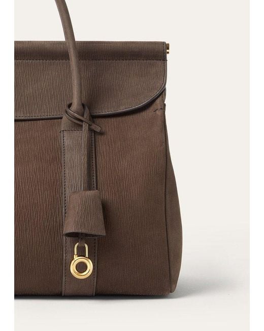 Loro Piana Brown Loom L32 Tote