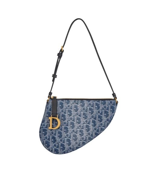 Dior Blue Saddle Rodeo Pouch