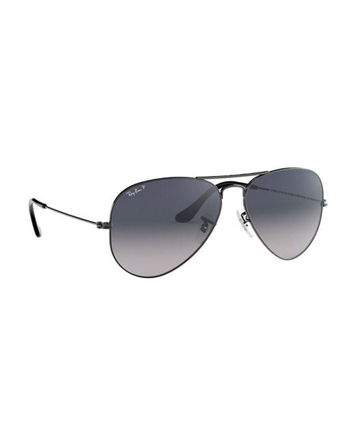 Ray-Ban Blue Aviator Gradient Polarised Sunglasses for men