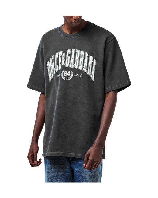 Dolce & Gabbana Black Regular Fit T-Shirt for men