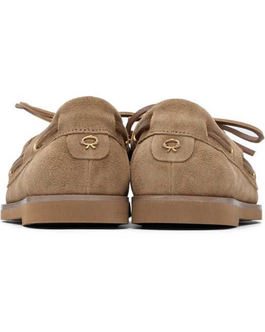 Gianvito Rossi Brown Vandée Boat Shoes