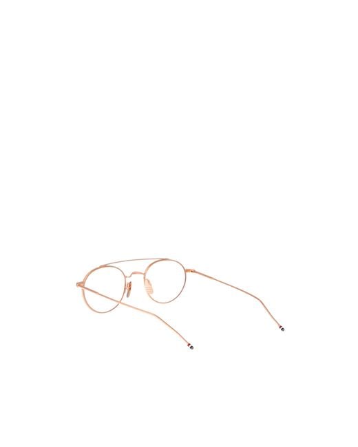 Thom Browne White Pantos-Frame Glasses for men