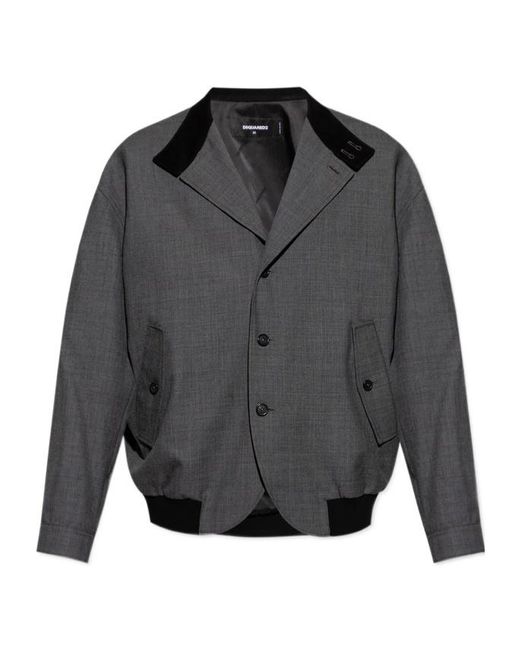 DSquared² Gray Baracuta Blazer for men