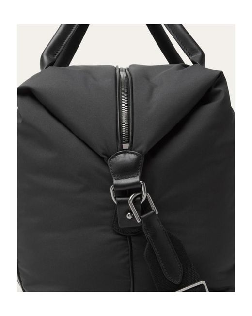 Loro Piana Black Medium Wind Duffle Bag for men