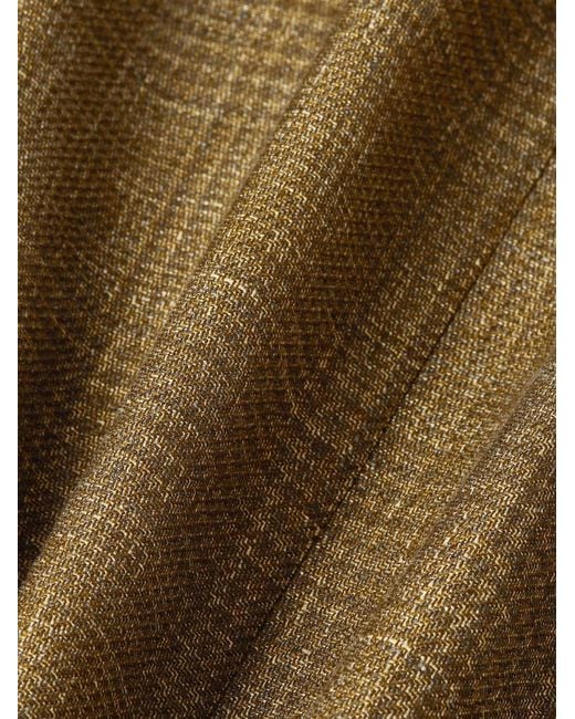 Zegna Green Cashmere Linen And Silk Jacket for men