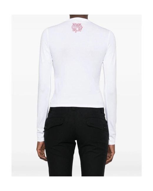 Jean Paul Gaultier White Long-Sleeved T-Shirt