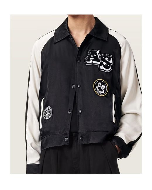 AllSaints Black Long-Sleeved Jacket for men