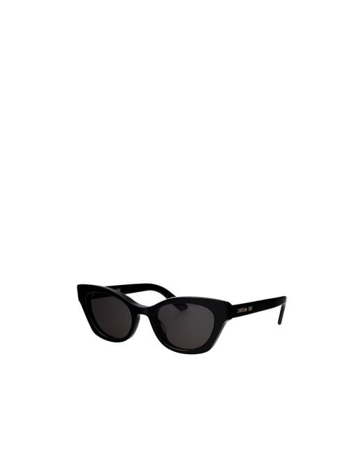 Dior Black Eyewear Midnight B2I Butterfly Frame Sunglasses
