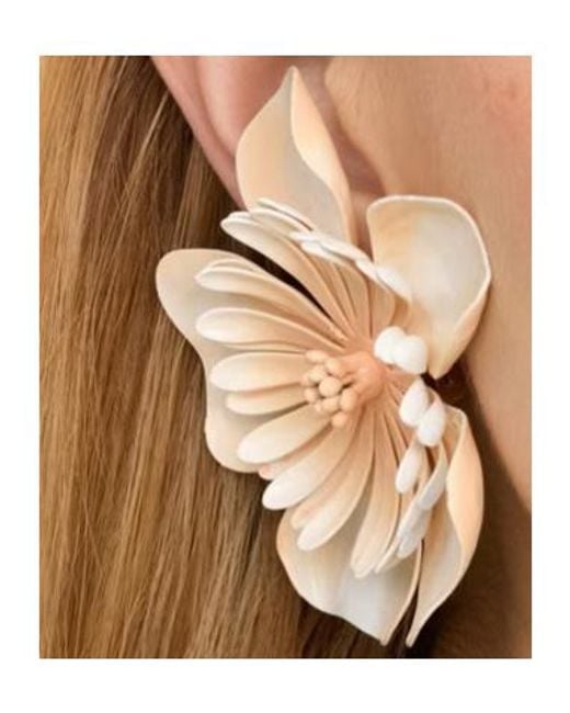 Chloé White Chloé Bloom Earrings