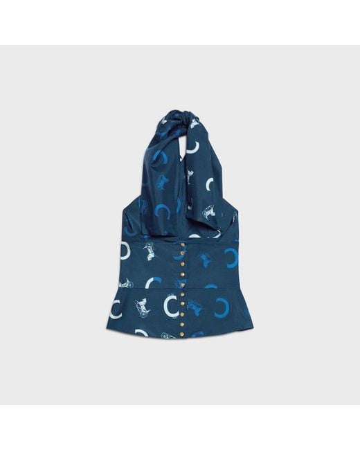 Céline Blue Top