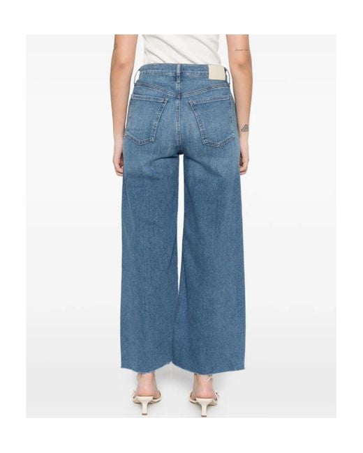 Citizens of Humanity Blue Lyra Raw-Cut Jeans