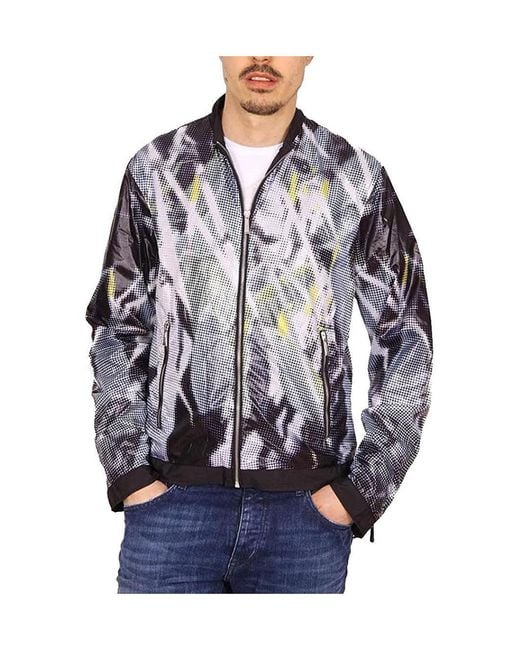 Just Cavalli Blue Short Jacket for men