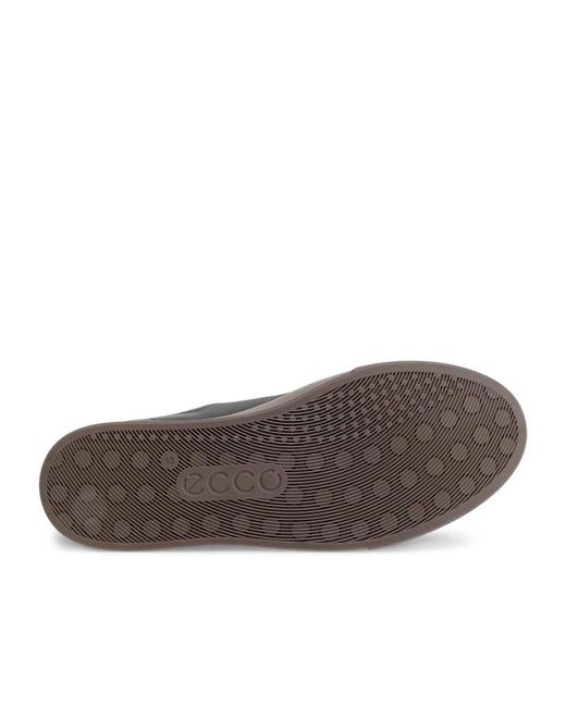 Ecco Black Soft 10 Leather Trainer for men