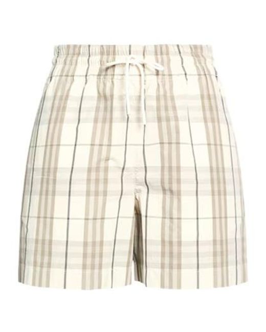 Burberry Natural Shorts & Bermuda Shorts Cotton