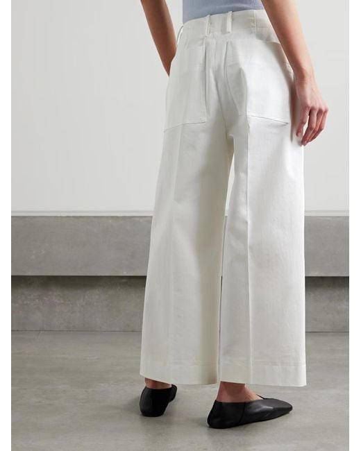 Proenza Schouler White Amara Wide-Leg Casual Pants