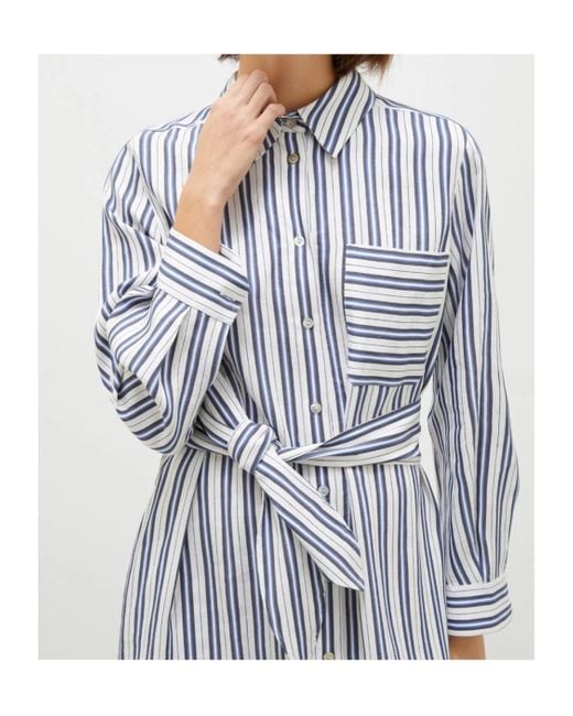 Marella Blue Striped Dress