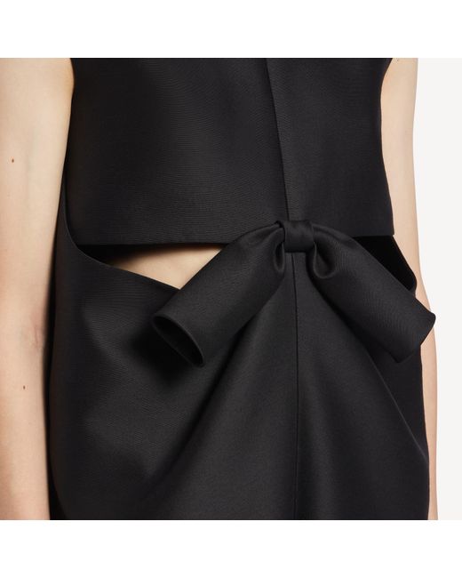 Balenciaga Black Bow Detailed Sleeveless Dress