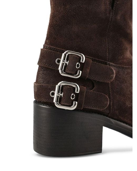 Chloé Brown 60Mm Dakota Biker Boots