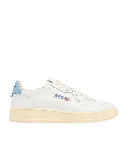 Autry White Medalist Low Sneakers