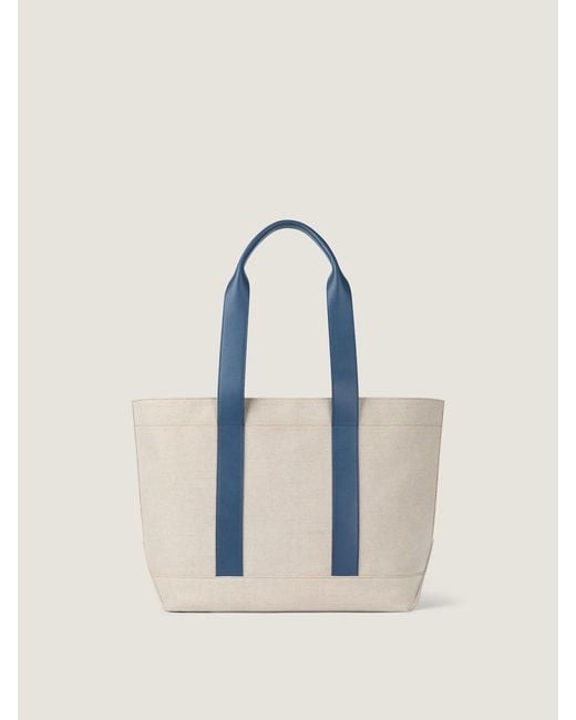 Givenchy Blue Logo Large Canvas Tote Bag for men