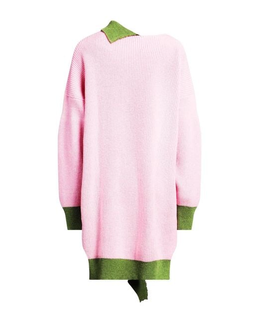 Marni Pink Two-Tone Knitted Dress