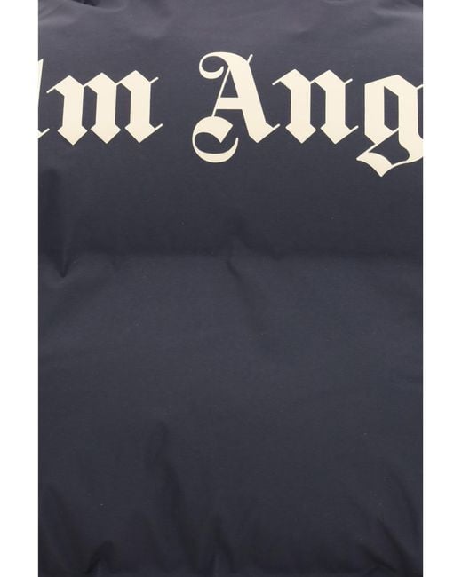 Palm Angels Blue Classic Logo Track Down Jacket for men