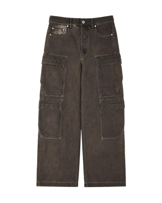 Rick Owens Gray Belt-Loop Faded-Effect Jeans for men