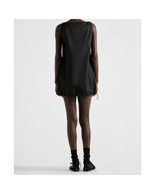 Prada Black Re-Nylon Mini-Dress