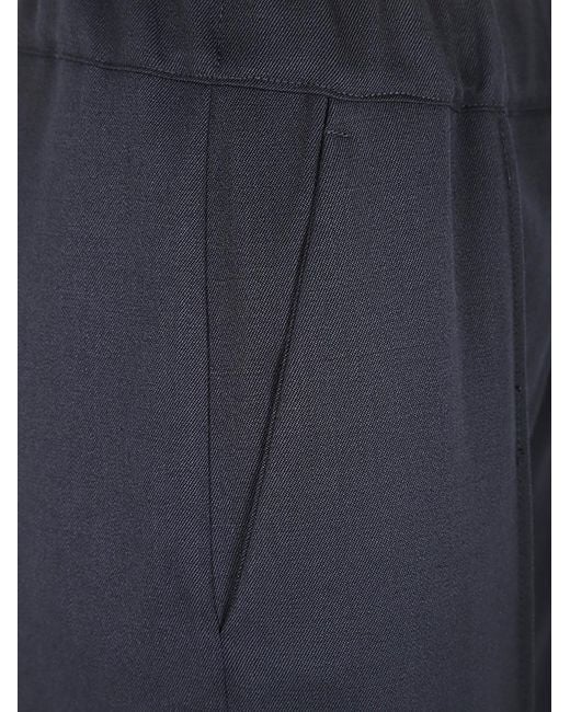 Liviana Conti Blue Elastic Waist Slacks